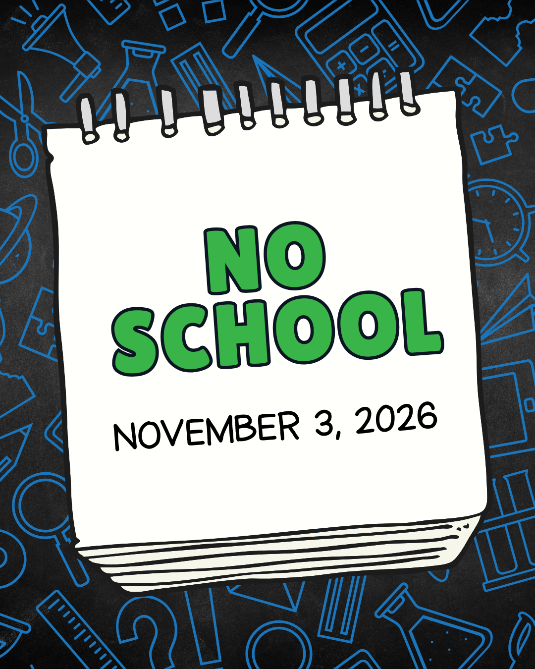 Schools Closed November 3