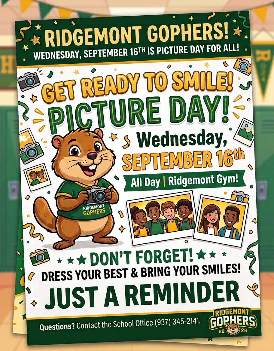 Picture Day is TOMORROW 