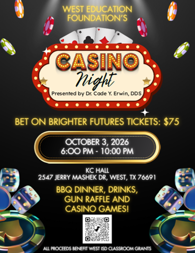 West Education Foundation's Casino Night & BBQ Dinner