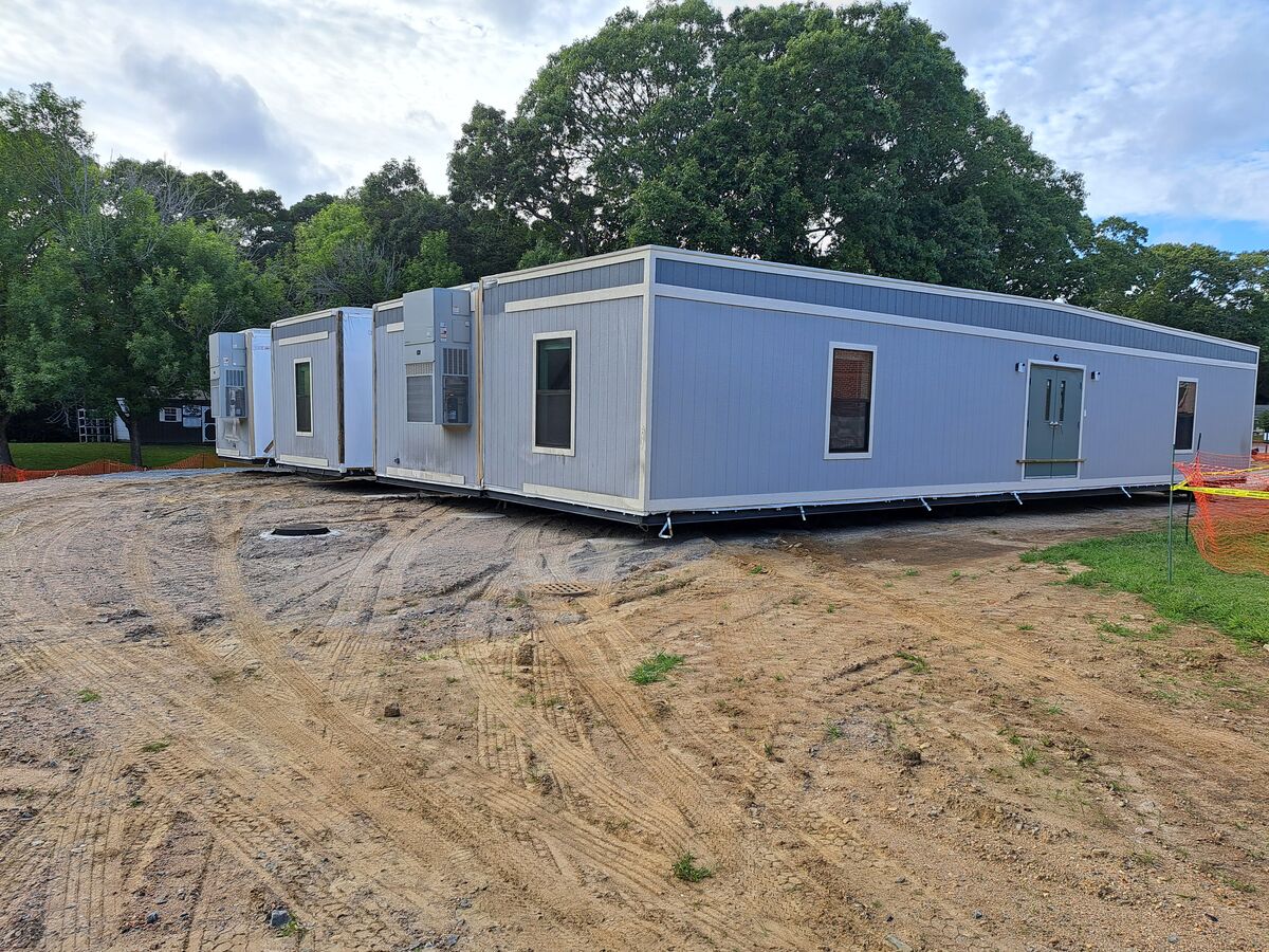 New Portable Classrooms Arrive at Stonington Middle School