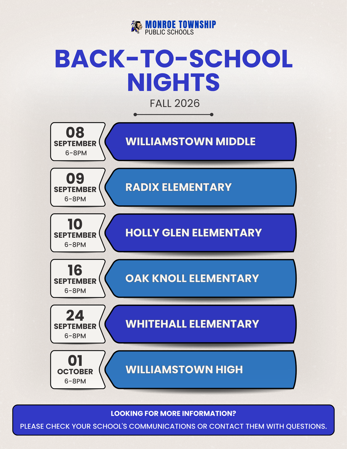 Back-to-School Night at MTPS!