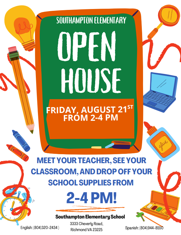 Open House 8/21 2-4 pm