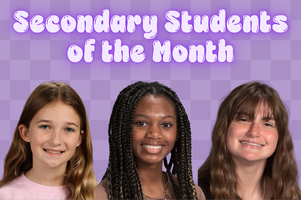 Secondary Students of the Month for October 💜✈️