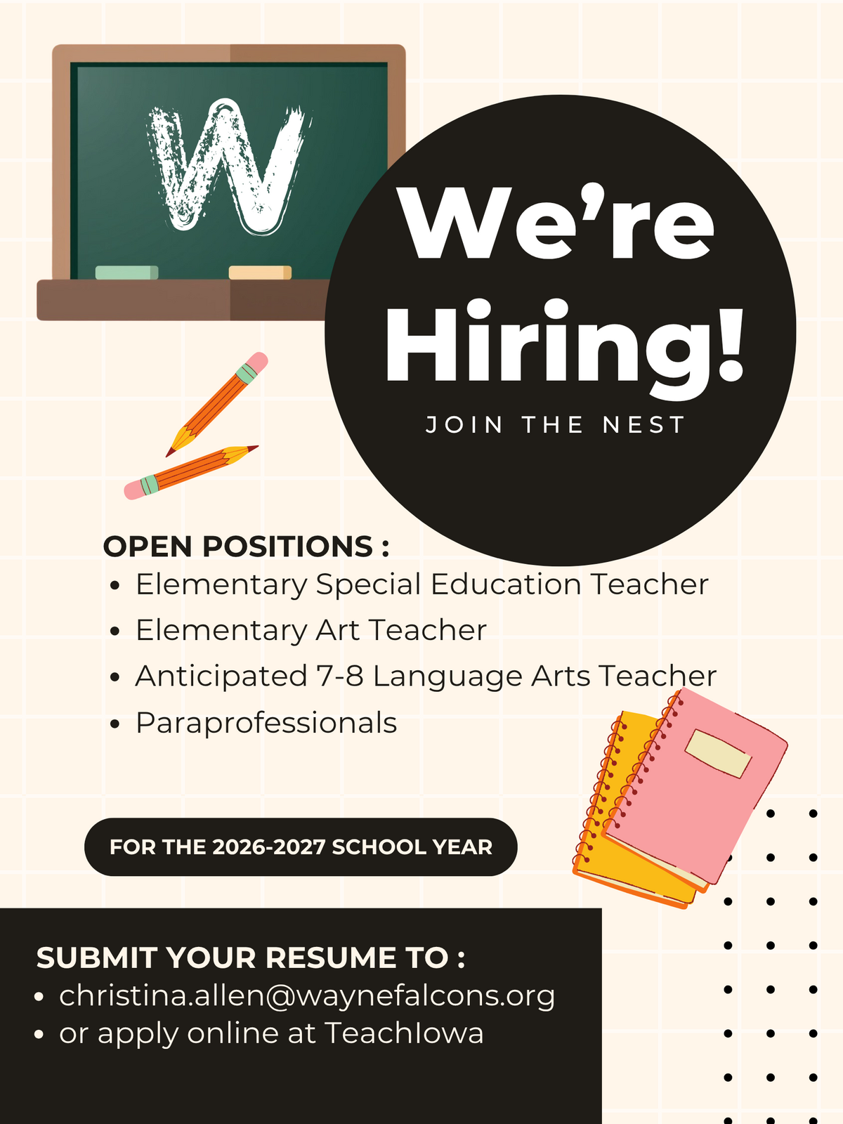 We're Hiring!