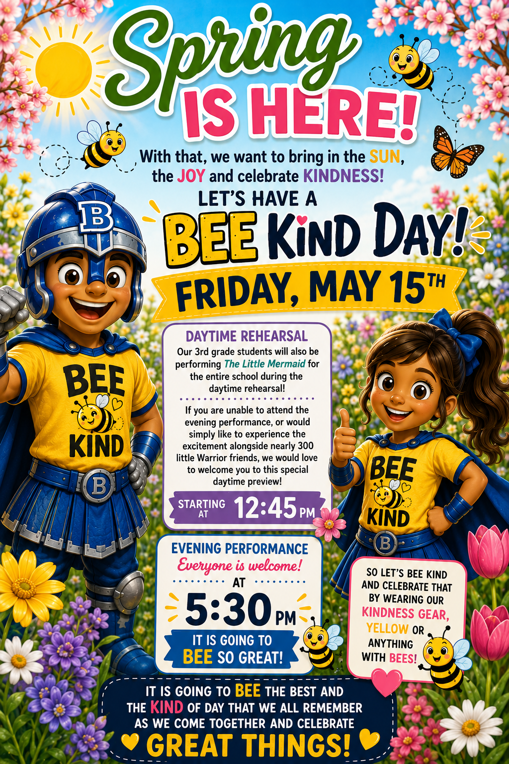 🌼🐝 SPRING IS HERE and so is our chance to celebrate SUNSHINE, JOY, and KINDNESS! 🐝🌼