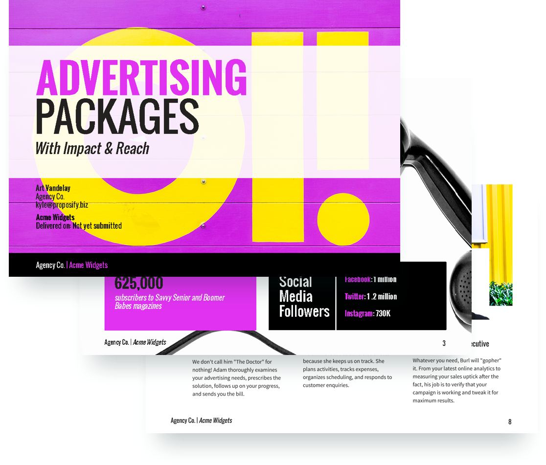 advertising proposal templates