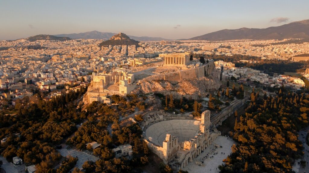 The Acropolis, Athens, at sunset