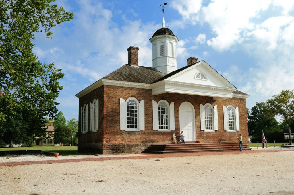 A colonial-style building in Williamsburg