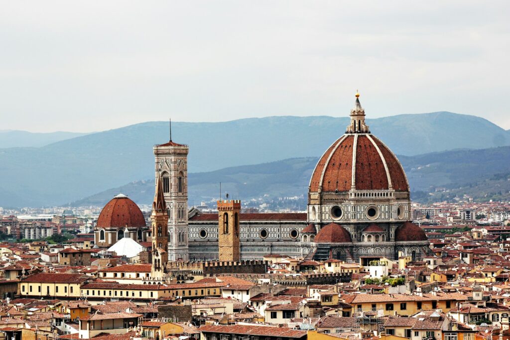 Terracotta rooftops in Florence