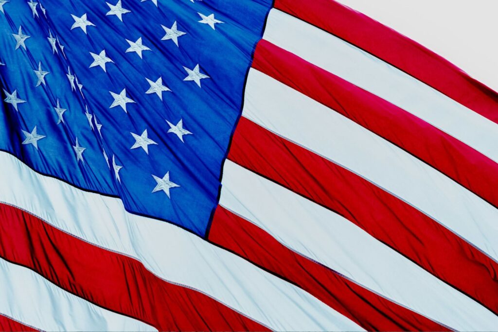 An American flag