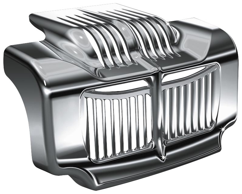 HarleyDavidson FLHX Street Glide 20112014Oil Cooler Cover Chrome by