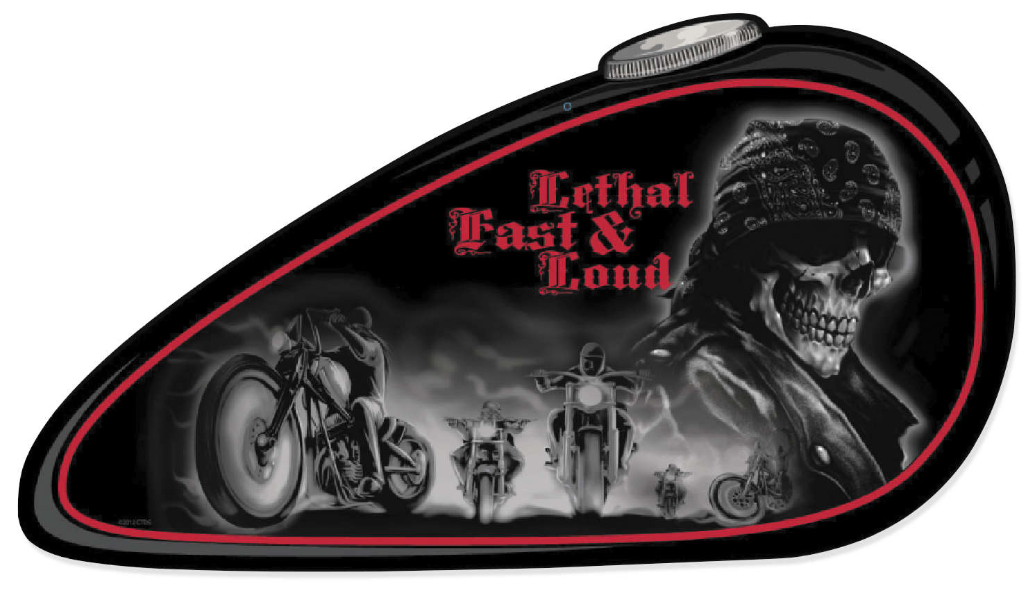 Lethal Threat Motorcycle Gas Tank Metal Wall Decor Choose Design