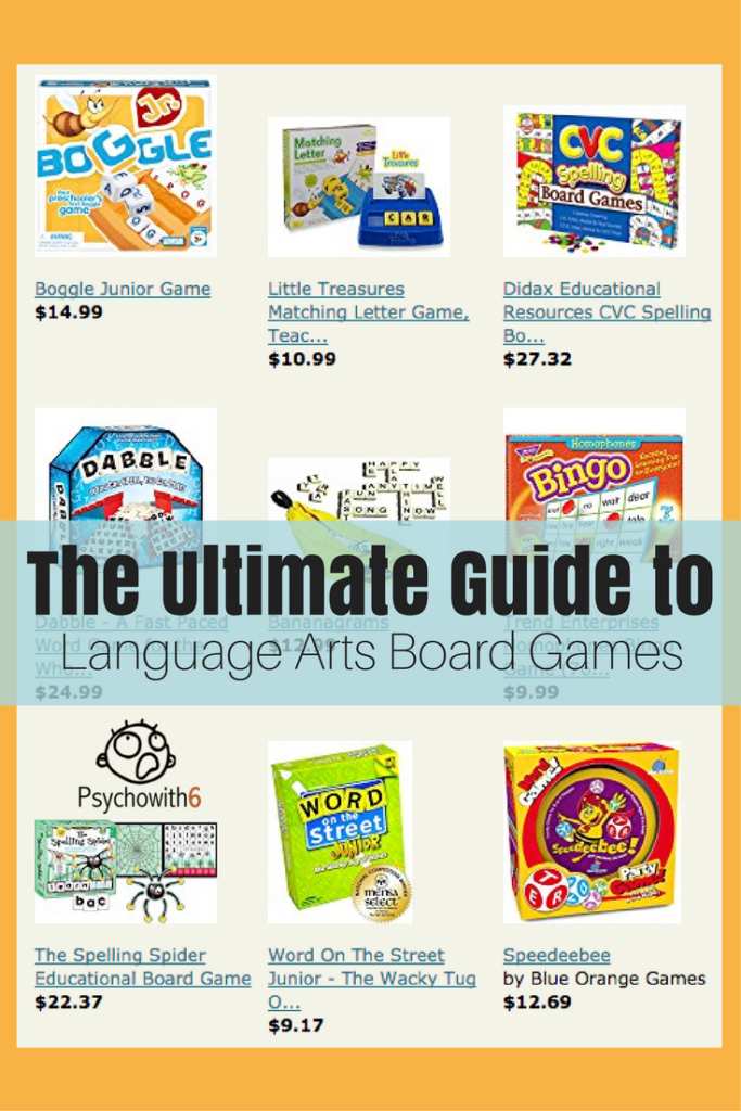 Ultimate Guide to Language Arts Board Games Psychowith6