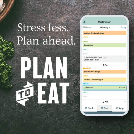 Simple Meal Planning - Plan to Eat