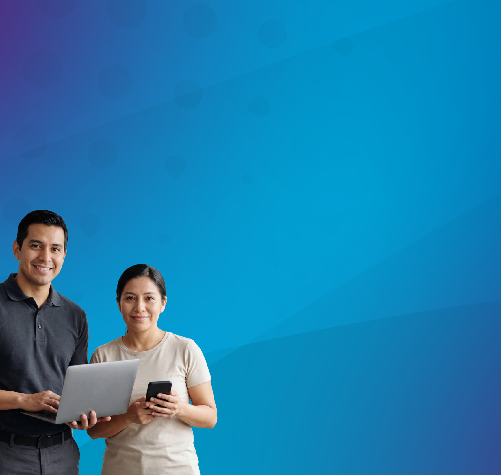 imagen de una persona dando la bienveniva a otra aws