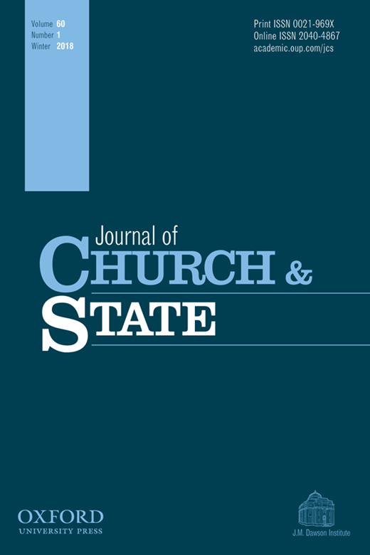 image of the journal of church and state