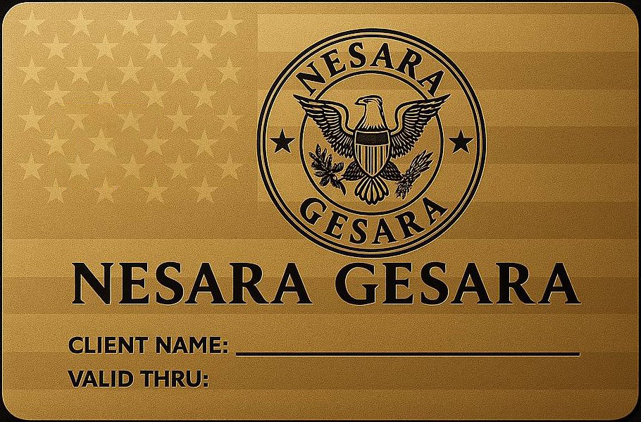 Nesara Gesara Gold Card