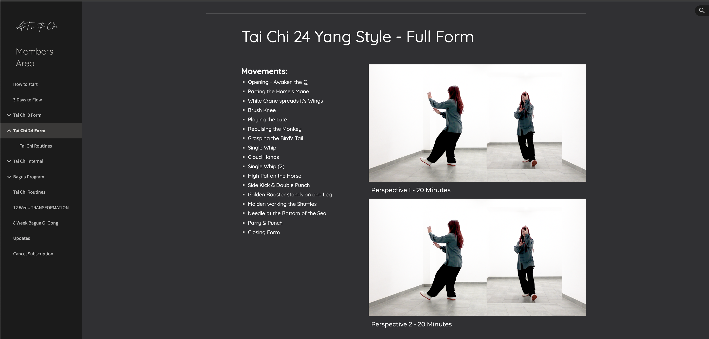 Tai Chi Membership