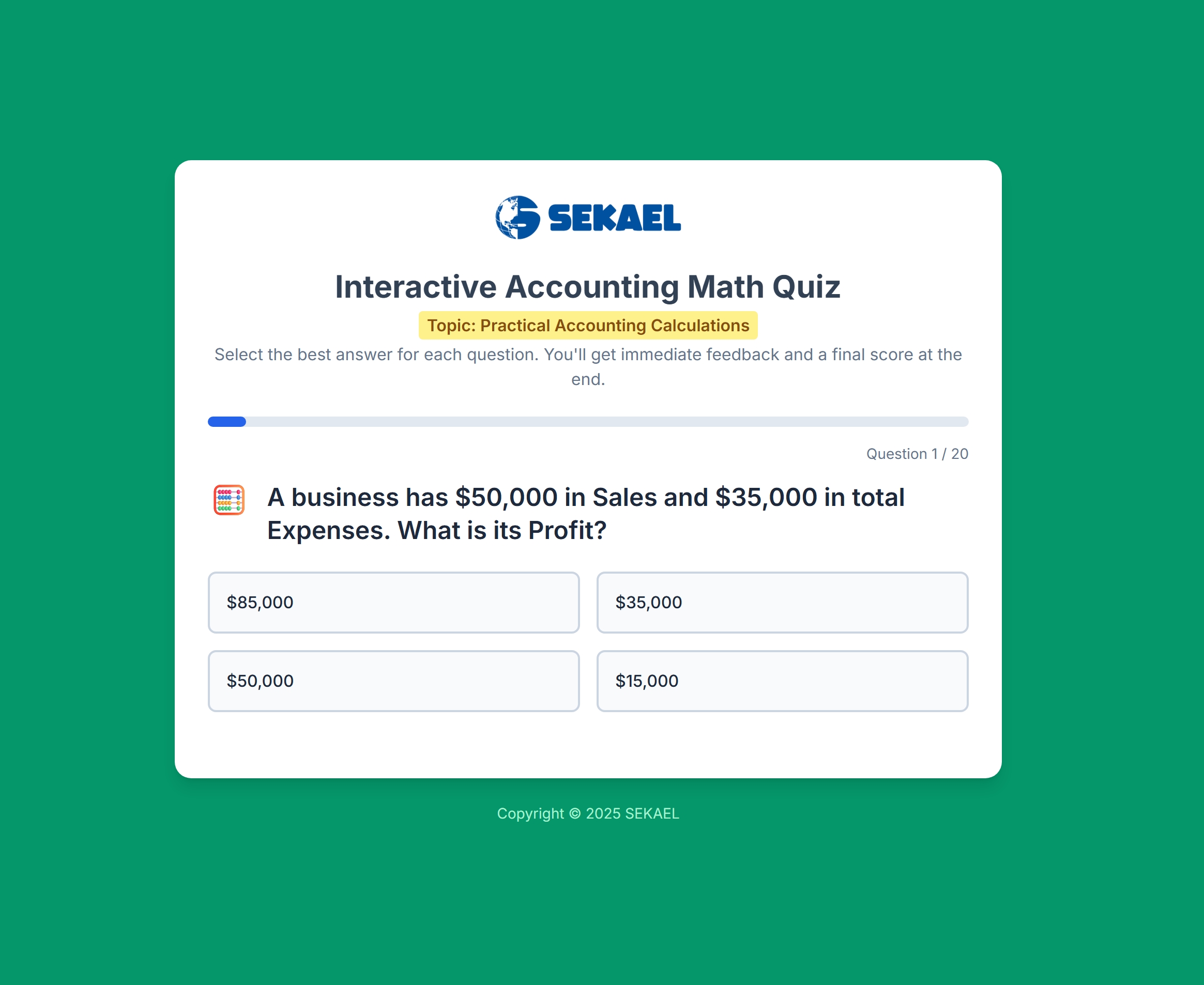 Be Fearless in Accounting: From Basic Math to Business Survival Strategies by SEKAEL