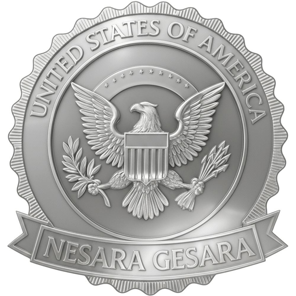 NESARA GESARA BADGE - SILVER