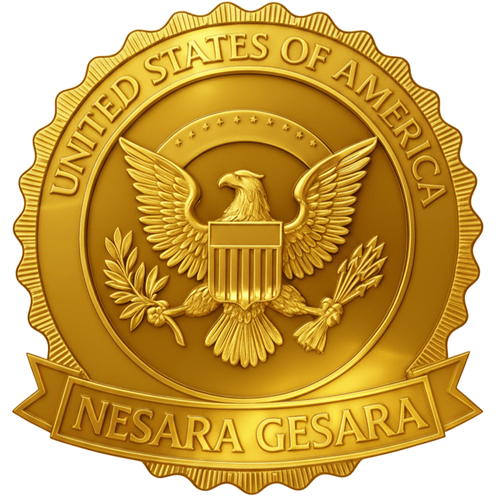 NESARA GESARA BADGE - GOLD