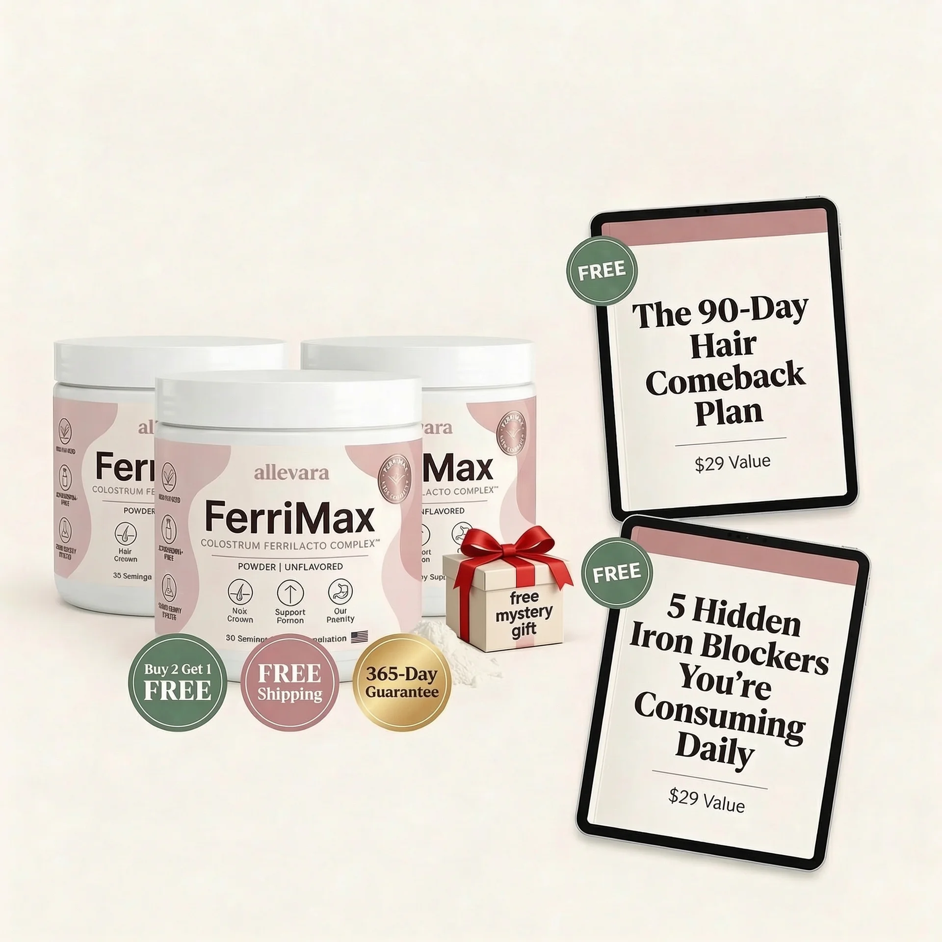Allevara FerriMax - (Buy 2 Get 1 Free + 3 Free Gifts)