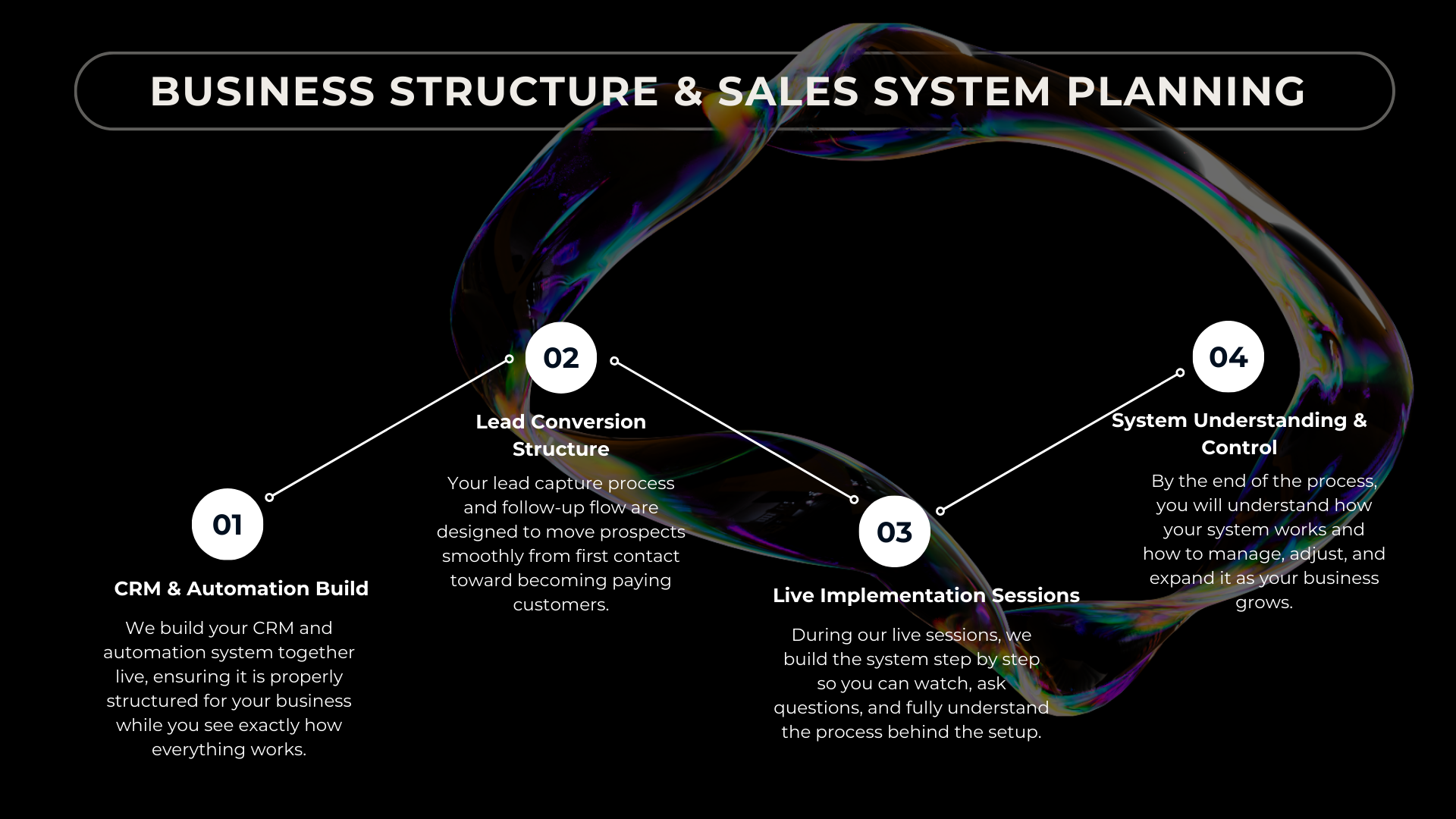 Business Structure & Sales System Planning