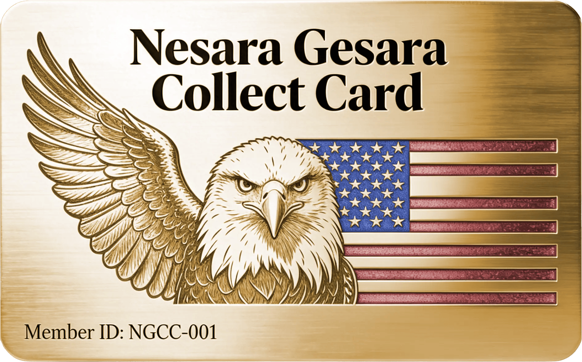 Nesara Gesara Gold Collect Card