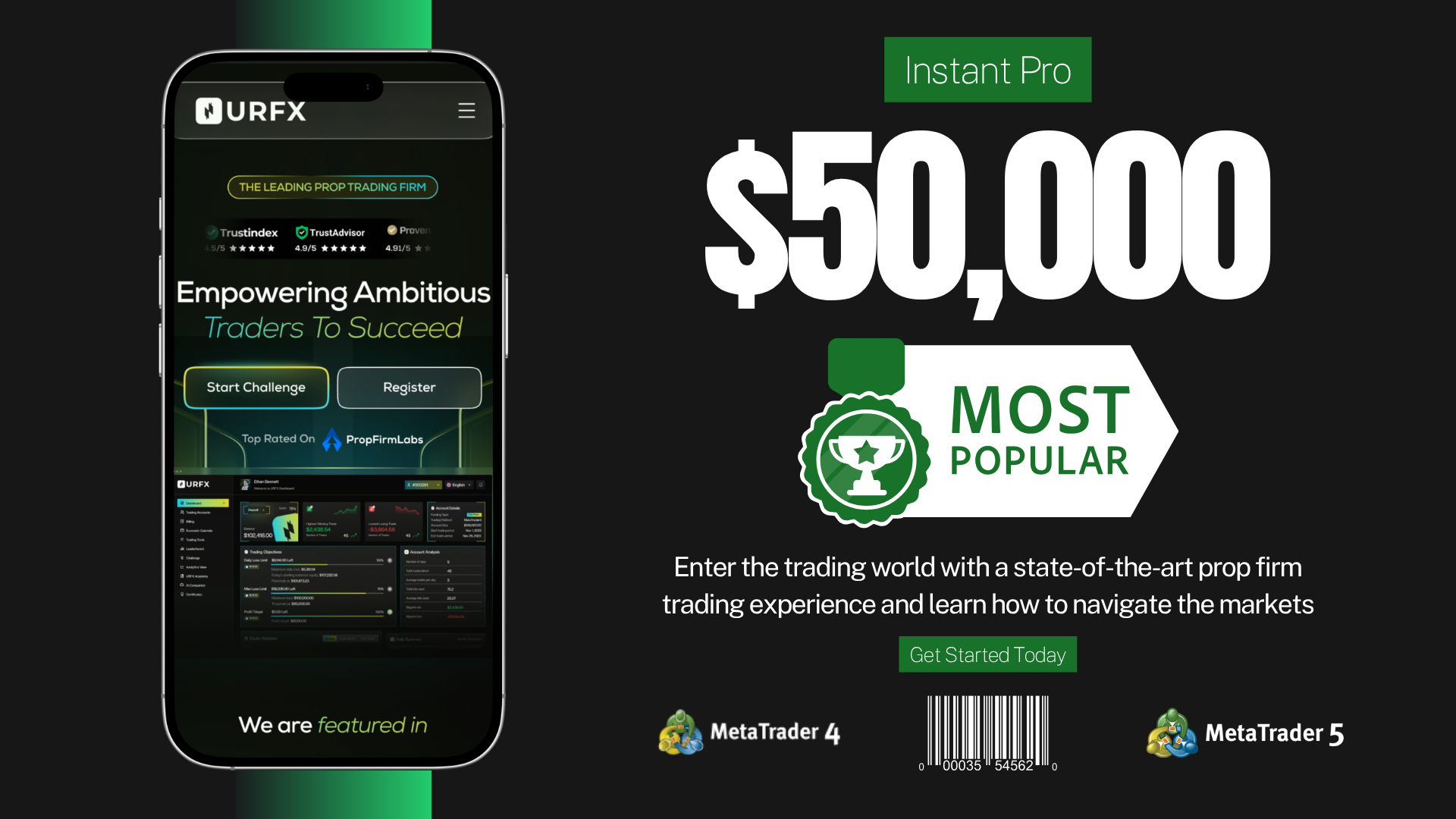URFX - 50K Instant Prop Firm Simulation Account