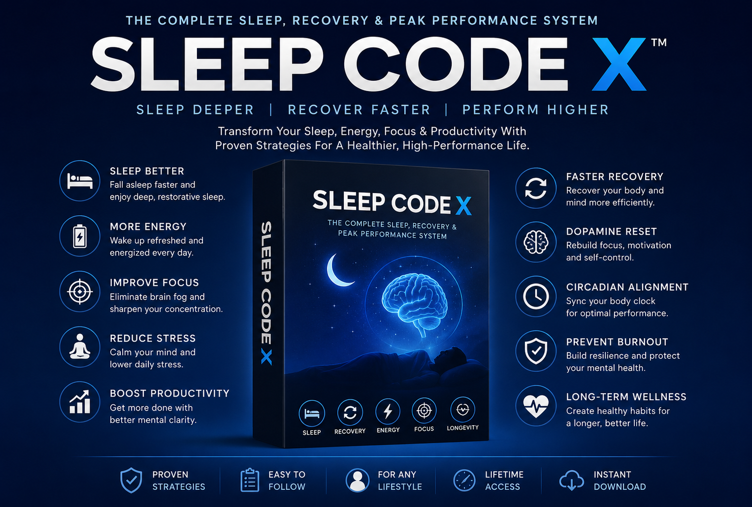 SLEEP CODE X AI™ The AI-Powered Sleep, Recovery & Peak Performance System