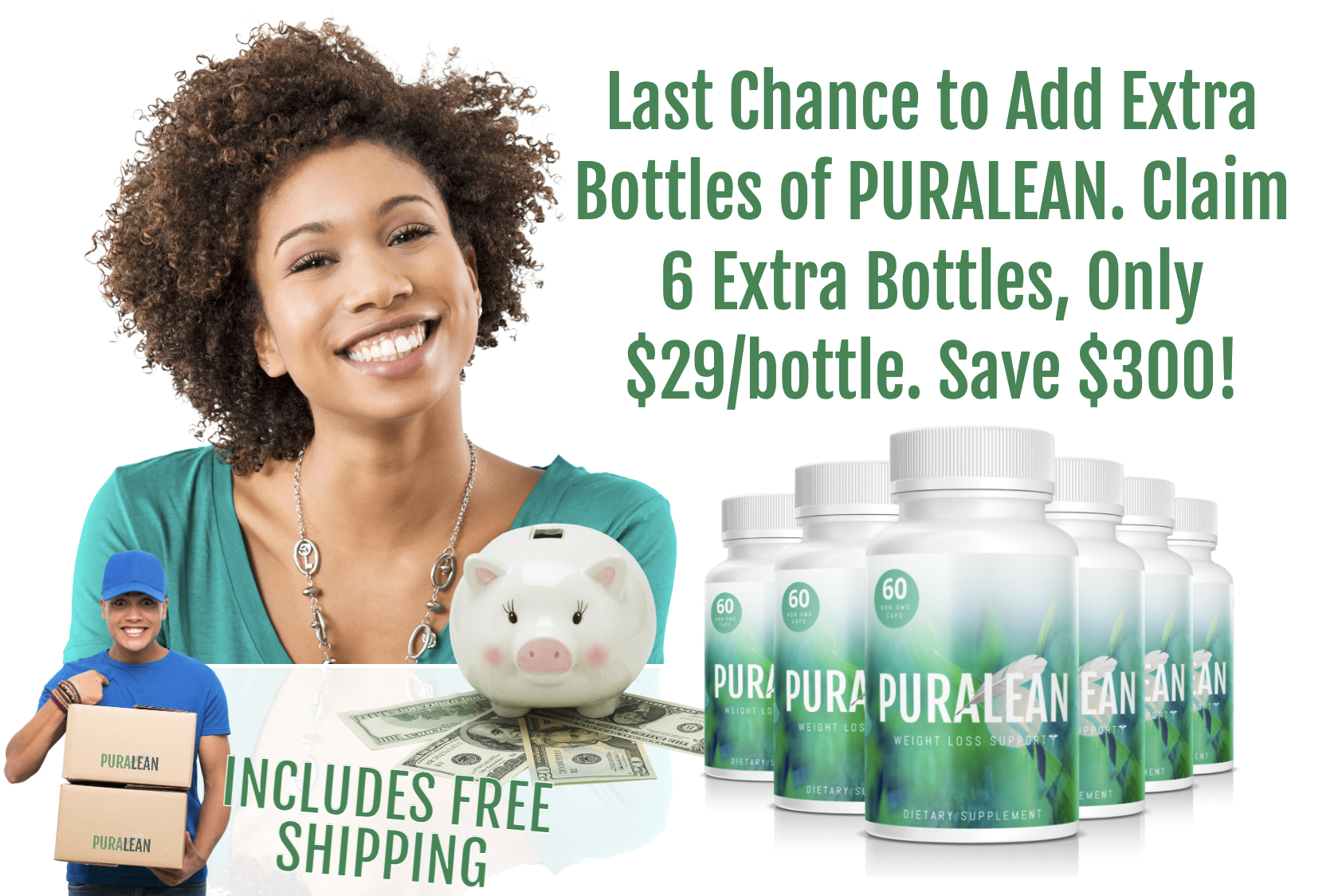 Puralean 6 Extra Bottles. Last chance to add extra bottles. Save $300! + Free Shipping