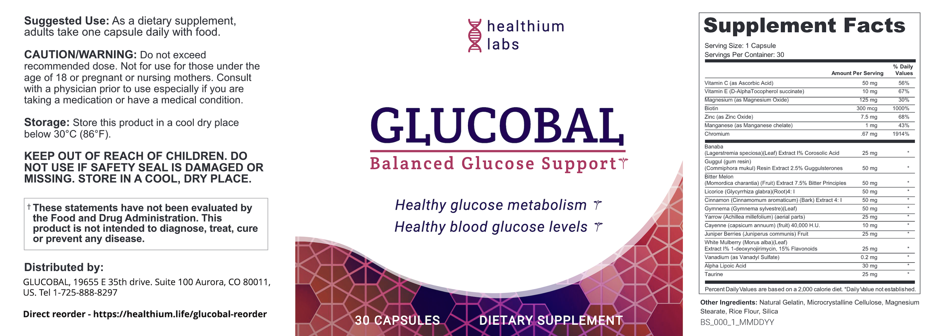 Glucobal 12 Months Blood Sugar Support. One-Time Discount. Save $600 & Get Free Shipping!