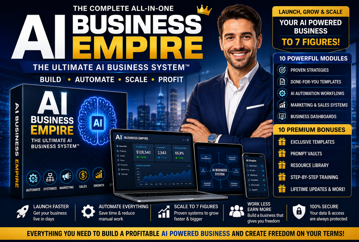 AI Business Empire™ Build, Launch & Scale a High-Income AI Business Without Coding