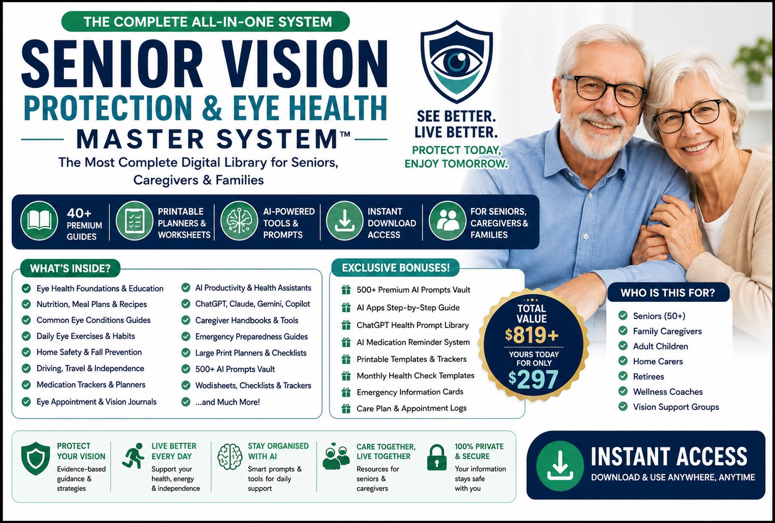 Senior Vision Protection & Eye Health Master System™