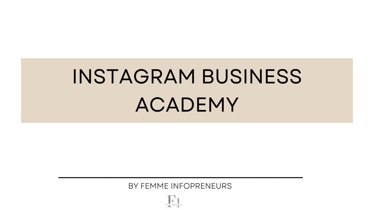 Instagram Business Academy