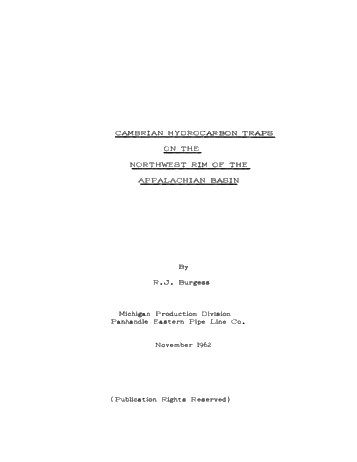 Cambrian Hydrocarbon Traps on the Northwest Rim of the Appalachian Basin Page 2