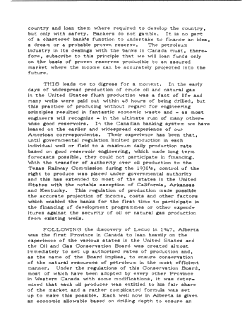 The Role of the Canadian Chartered Banks in Oil Property Evaluation and Financing of the Petroleum Industry Page 4