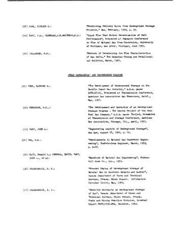 Underground Gas Storage in Ontario Page 22