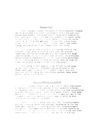 Guelph - Lockport Formations of Southwest Ontario Page 1