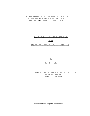 Improved Well Performance Page 2