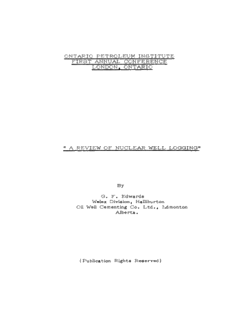 A Review of Nuclear Well Logging Page 2