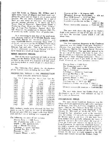 Ontario Production and Reservoir Characteristics and Statistics Page 2