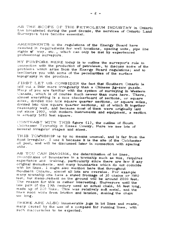Surveying for Petroleum Industry in Ontario Page 1
