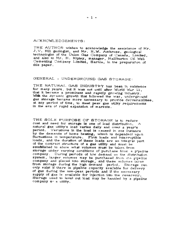 Zone Field, Salina Gas Storage Project Page 1