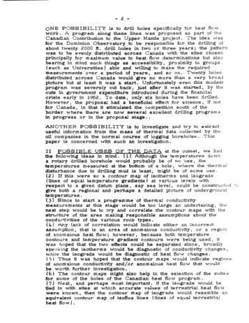 The Use of Terrestrial Heat Flow Data in Interpreting Regional Geology (Co-Author: Dr. A.E. Beck) Page 2