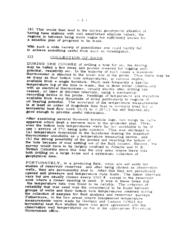 The Use of Terrestrial Heat Flow Data in Interpreting Regional Geology (Co-Author: Dr. A.E. Beck) Page 3
