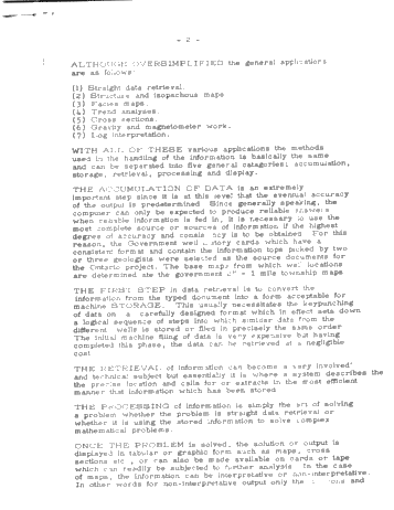 Computers - Processing Geological Data: Southwestern Ontario Page 2