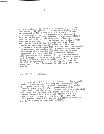 Tecumseh Gas Storage System Design, Construction and Operation Page 2