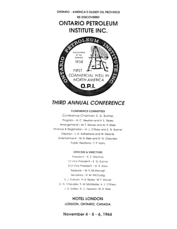 Third Annual Conference Page 1