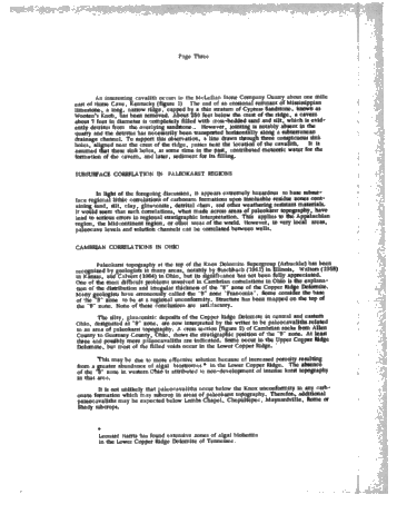Cambrian Correlations Page 2